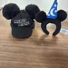 ミッキーマウス 耳付きキーホルダー