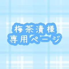 梅茶漬様専用ページ