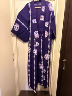 そしてゆめ 浴衣 紫陽花 番傘 レトロモダン 変わり織 綿100％ - メルカリ