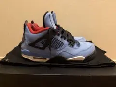 Air Jordan 4 travis scottブルー/レッド/ブラック