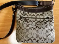 COACH コーチ ロゴパターン ショルダーバッグ