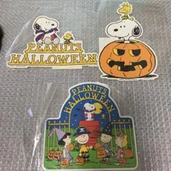 スヌーピー ハロウィンステッカーセット3枚セット