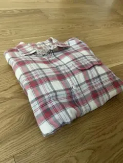 GREEN LABEL RELAXING ネルシャツ M ピンク系チェック