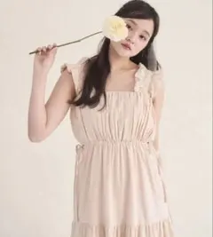 muguet ミュゲ cotton ribbon tiered frill opのサムネイル