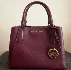 大幅値下げ中！【マイケルコース】2way バッグ ワインレッド