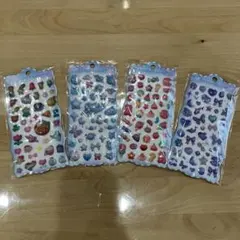 立体シール 3Dステッカー ４枚セット