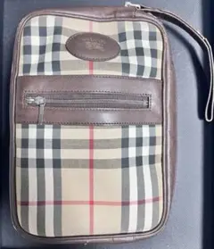 BURBERRYノバチェック シャドーホースセカンドバッグ