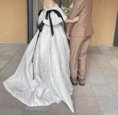 ジャガード　ウエディングドレス