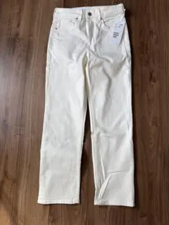 H &M ハイウエストデニム　ホワイト 新品未使用