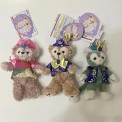 2017 ダッフィー＆フレンズ イースター ぬいぐるみバッジ　3体セット