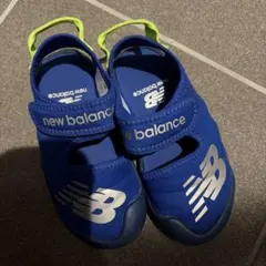 new balance サンダル サイズ17 青