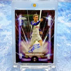 希少【ブレナン・ジョンソン】ブラックレーザー　直筆サイン　スパーズ　TOPPS