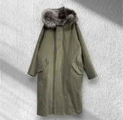 ADAM ET ROPE/アダムエロぺ　ライナー付き　モッズコート　38 カーキ