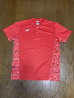 YONEX ヨネックス ゲームシャツ 人気モデル L レッド 柄 ボタン