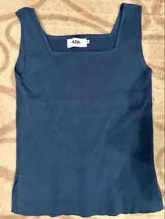 AZUL BY MOUSSY スクエアネック タンクトップ ブルー Mのサムネイル