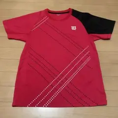 Wilson バドミントンシャツ M レッド