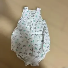 BABYDOLL 恐竜プリントロンパース 80