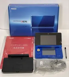 Nintendo 3DS 本体 青色 美品　箱・説明書・充電器・充電スタンドあり