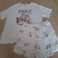 CATS&DOGS ワンポイントTシャツ&ショートパンツセットのサムネイル