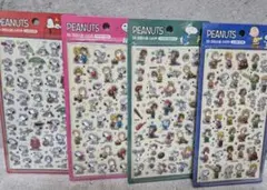 韓国限定 スヌーピー 3Dクリスタルシール ぷっくり立体 新品未開封　4種セット
