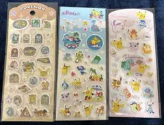 ポケモン ぷっくりシール3枚セット