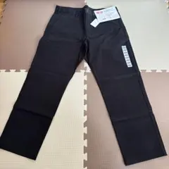 【新品未使用】ユニクロ スリムフィット ノータック チノパンツ 黒 ブラック