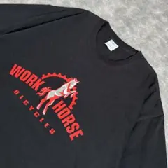 00s Workhorse Bicycles Tシャツ アメリカ 企業物 馬のサムネイル