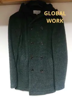 GLOBAL WORK グローバルワーク コート グリーン メンズ S