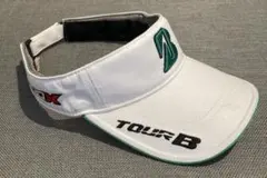 ブリヂストン　TOUR B バイザー ホワイト・グリーン