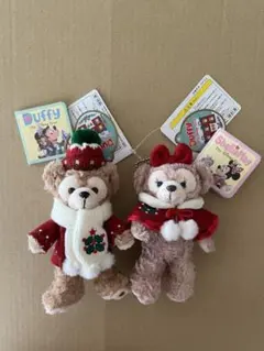 ディズニー　ダッフィー　シェリーメイ　ぬいぐるみバッジ
