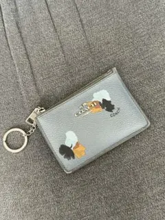 COACH コーチ ミニ スキニー ID ケース ブルー