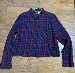 H&M チェック柄 長袖シャツ