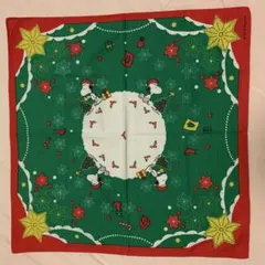 スヌーピー　クリスマス　ハンカチーフ