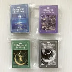 【57】メモ帳 4種 紙もの 素材紙 コラージュ 海外 豆本 まとめ売り