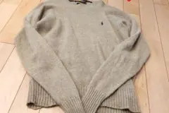 ポロバイラルフローレン ポニーロゴ刺繍 ラムウール ニット セーター