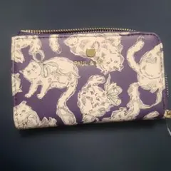 PAUL & JOE 猫柄キーケース 紫のサムネイル