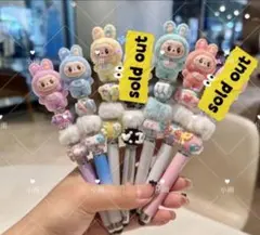 かわいいラブブボールペン兼タッチペン(ブルー)おまけ付