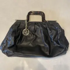 DKNY ハンドバッグ ブラック ローズモチーフ archive y2k - メルカリ
