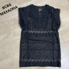 美品　BCBG MAXAZRIA ブラックレース　チュニック　ワンピースのサムネイル