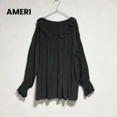 AMERI アメリ　NEGLIGEE LOOSE BLOUSE フリルブラウスのサムネイル