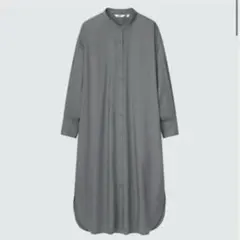 UNIQLO プリントVネックフレアワンピース