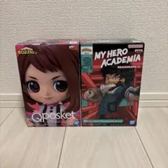 僕のヒーローアカデミアフィギュア2体セット 麗日お茶子　緑谷出久