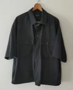 SUGGESTION 半袖シャツ ブラック Lサイズ