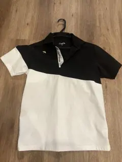 メンズ ポロシャツ 黒と白 2色
