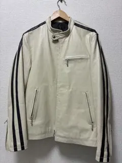 期間限定値下げ中 本革メンズライダース・ユーズド加工・ベネトン 