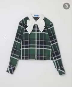 ♡状態良好 クレストブリッジチェックシャドードビーブラウス♡のサムネイル