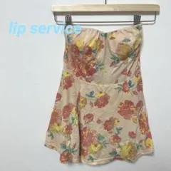 LIP SERVICE ベアトップワンピース　花柄　夏　ギャル　y2k 韓国