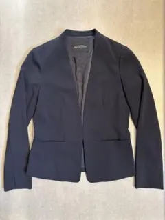 GREEN LABEL RELAXING ノーカラージャケット ダークネイビー