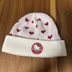 ハローキティ ハート柄 ニット帽