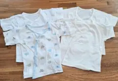 ベビー肌着 前開きシャツ 50-60cm　4枚